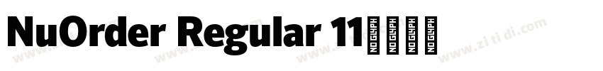 NuOrder Regular 11字体转换